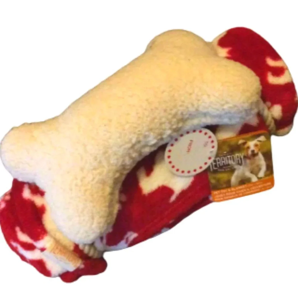 Plush Dog Bone Toy and Blanket by Territory Brand
